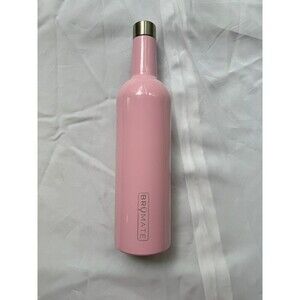 Pink‎ Brumate Winsulator wine bottle silver accents